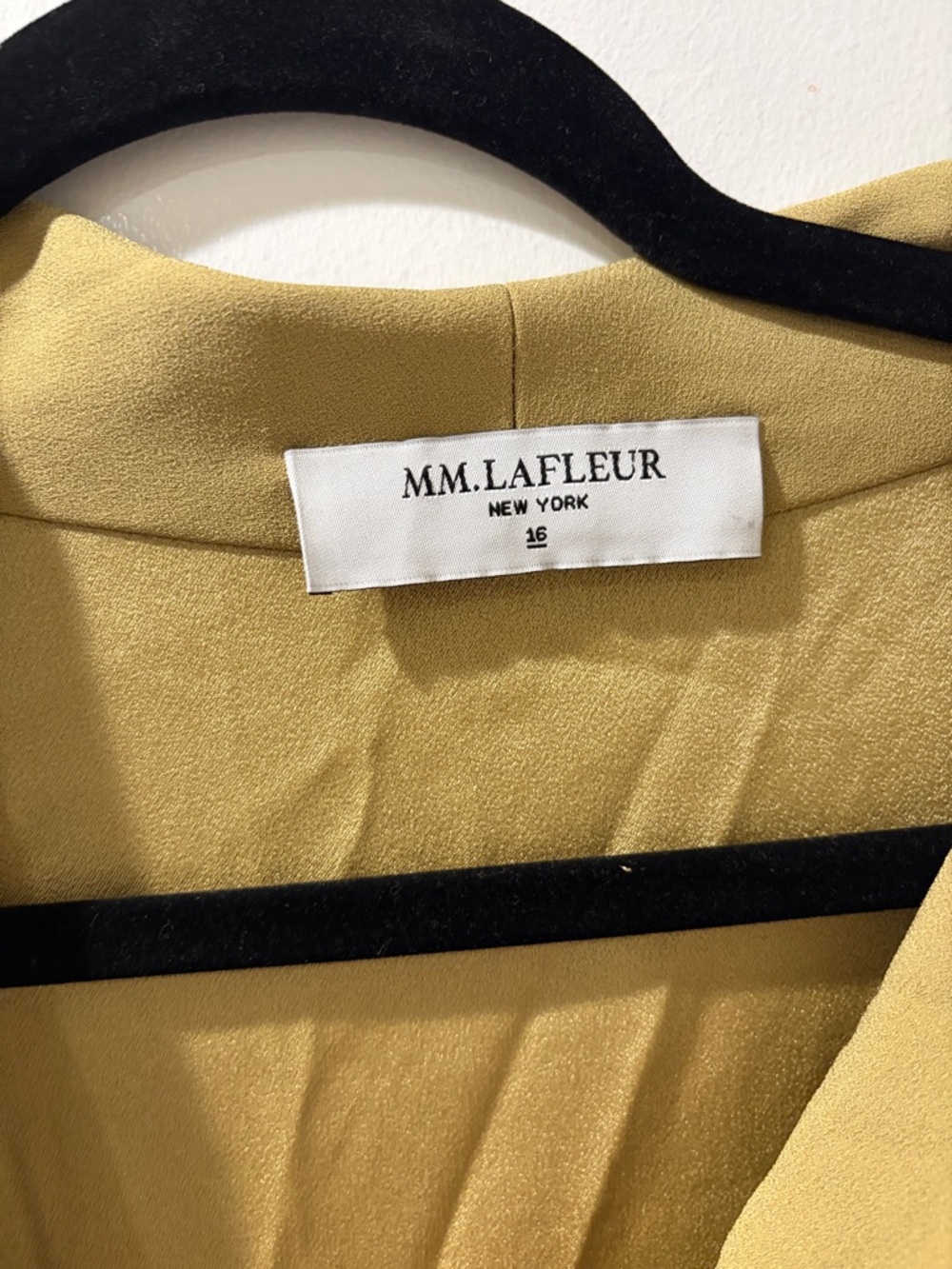 MM Lafleur Wrap-Style Midi Dress in Mustard - Picture 2 of 3